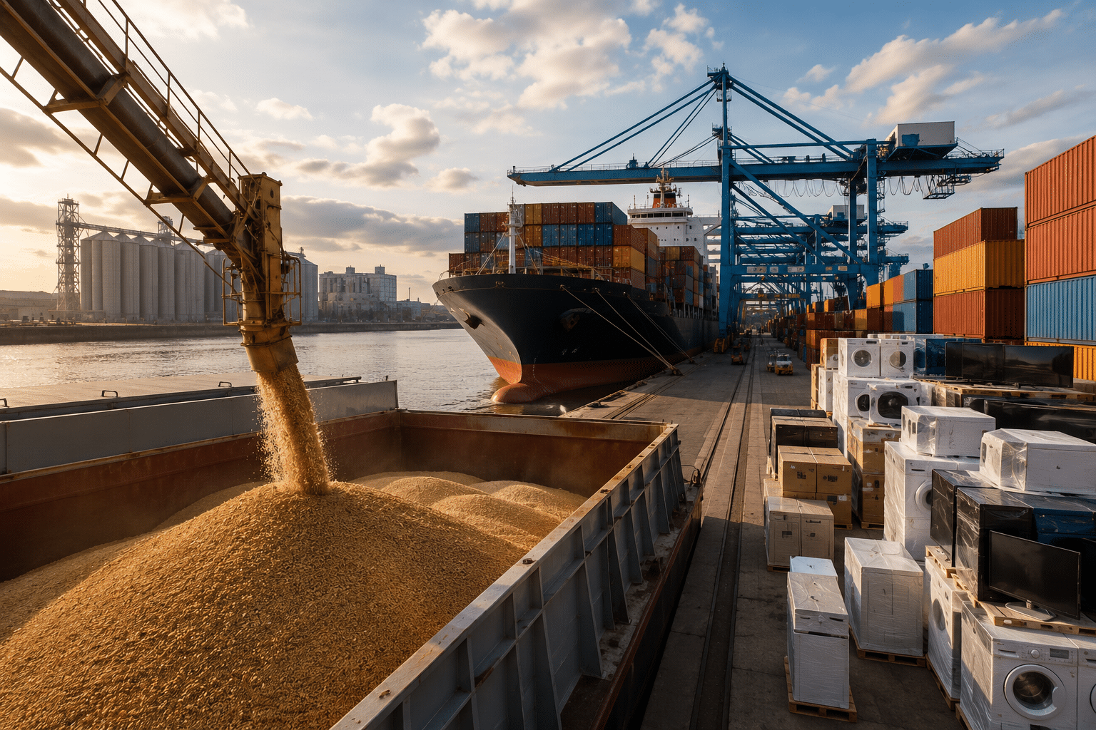 România exportă materii prime și importă produse cu valoare adăugată mare