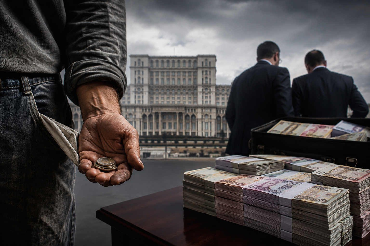 Românii plătesc taxe colosale pe muncă, iar banii sunt delapidați de politicieni