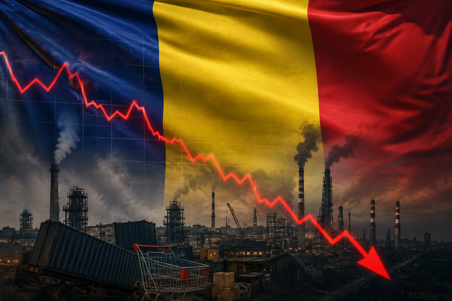 Economia României intră într-o zonă periculoasă: industria și comerțul trag creșterea în jos