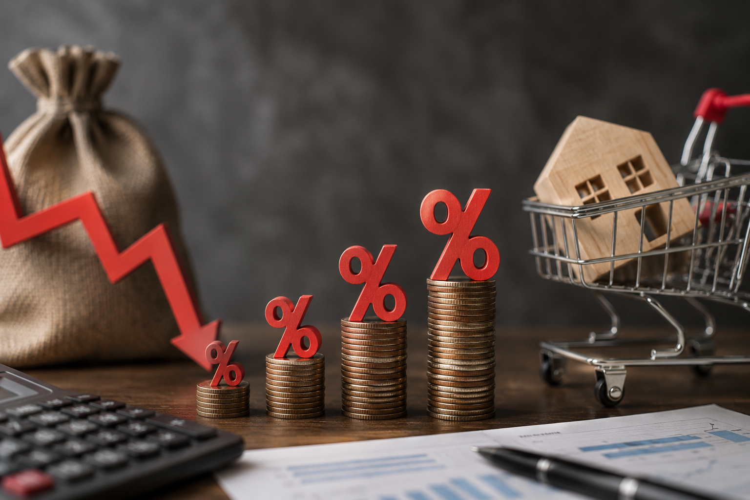 Dobânzile ridicate continuă să apese asupra economiei. Creditele rămân scumpe
