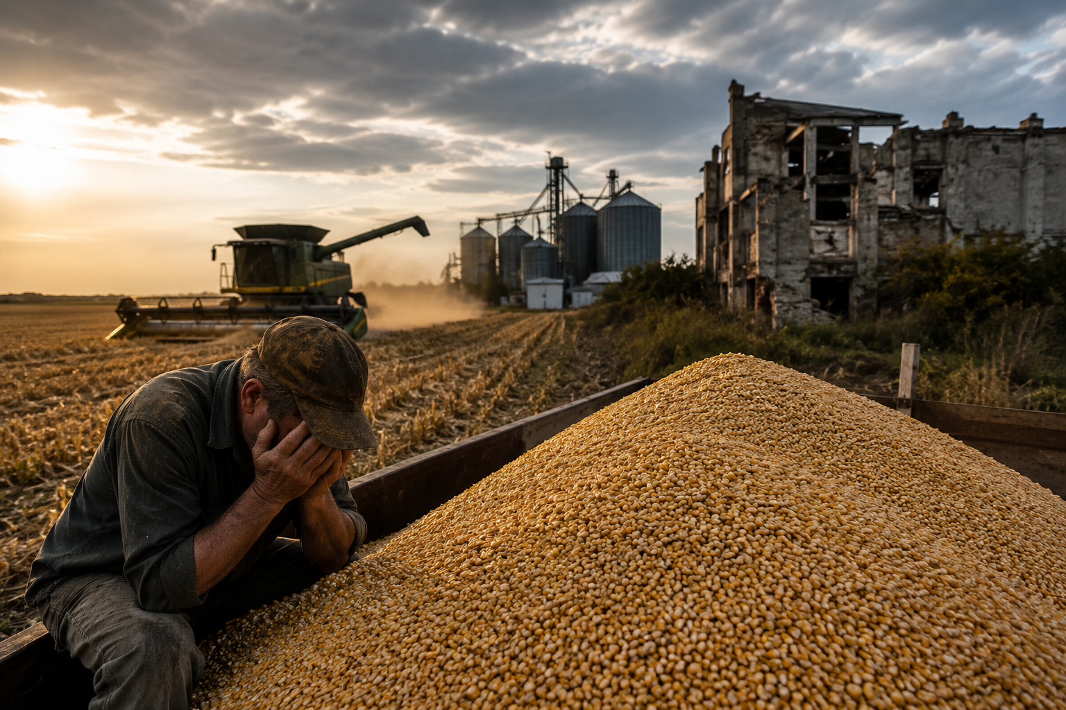 Recolte record, fermieri ruinați: România nu mai are animale și fabrici care să consume cerealele