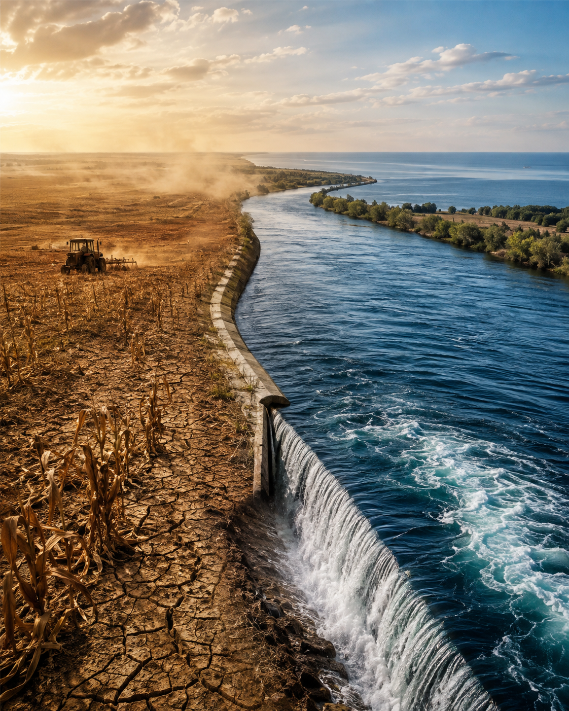 România lasă apa să plece în Marea Neagră, în timp ce agricultura suferă de secetă