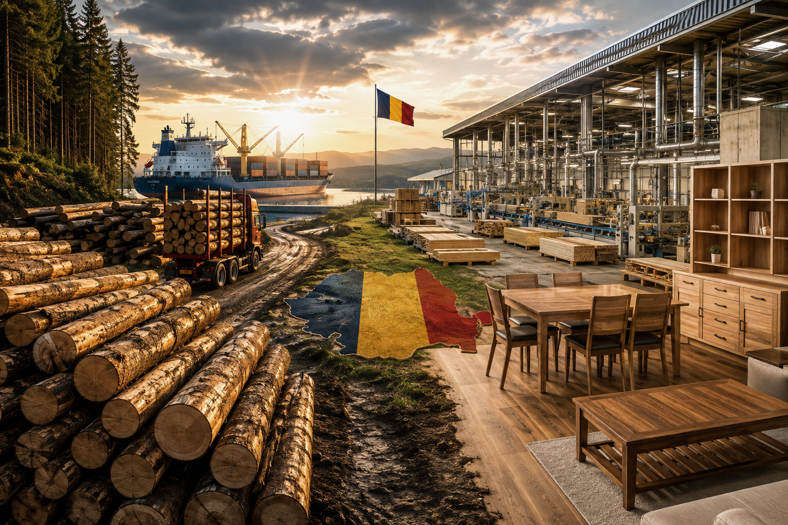 România exportă resurse și importă prosperitate. Lemnul trebuie transformat aici în produse cu valoare adăugată