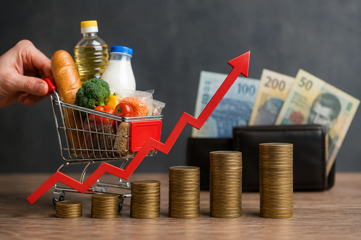 Inflația rămâne marea problemă a economiei. BNR ridică din nou prognoza, iar presiunea asupra populației continuă