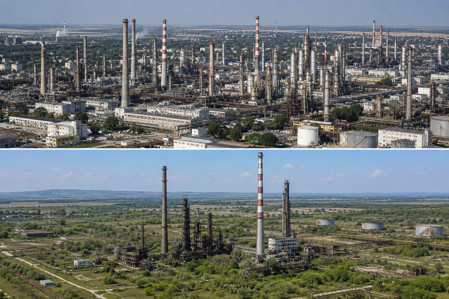 România avea 10 rafinării în 1989. Astăzi mai sunt funcționale doar 4