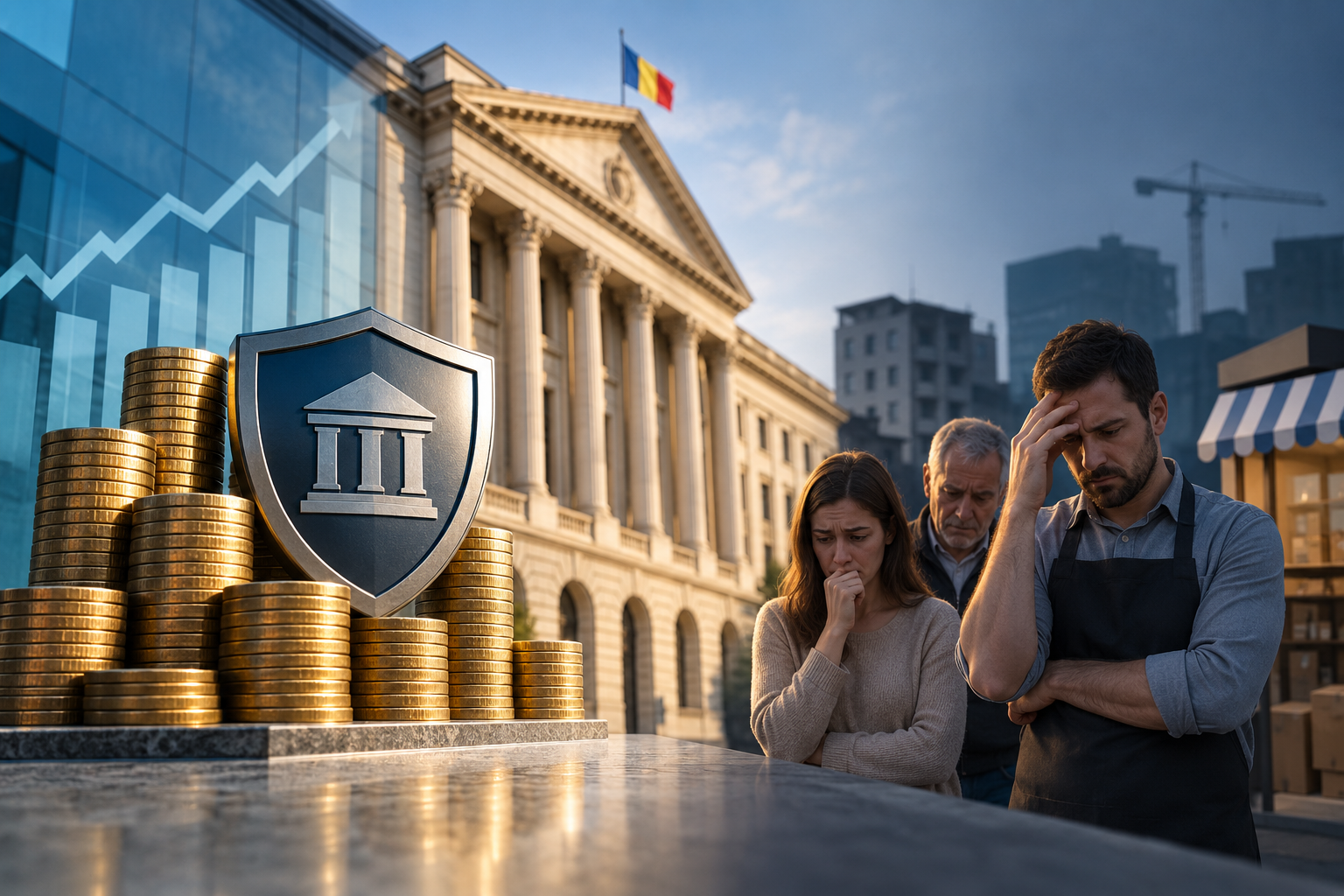 Sistemul bancar românesc este stabil, dar populația și IMM-urile rămân vulnerabile