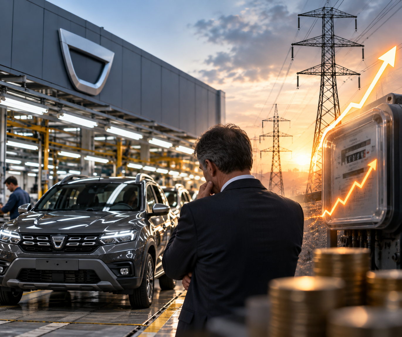 Șefii Dacia acuză Guvernul: energia scumpă împinge producția din România spre pierderea competitivității