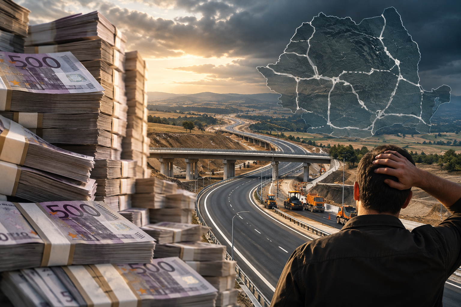 Peste 200 de miliarde de euro datorie și mai puțin de 2.000 km de autostradă. Unde s-au dus banii României?