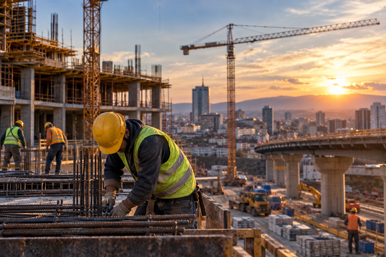Construcțiile țin economia României pe linia de plutire: activitatea a crescut cu aproximativ 12%, dar dependența de investițiile statului devine tot mai mare