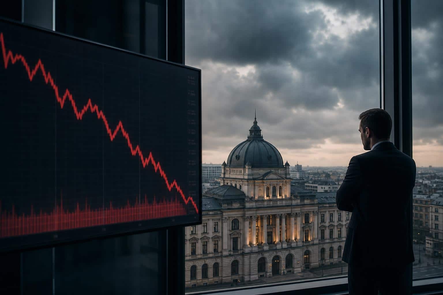 Bursa de la București scade cu 3% într-un climat de incertitudine politică