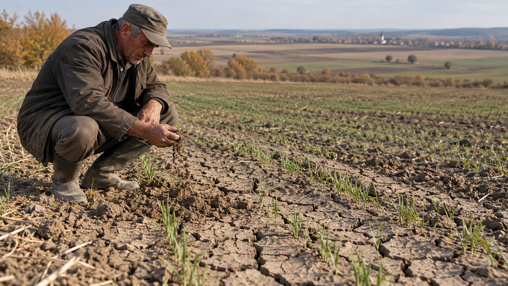Seceta continuă să afecteze terenurile agricole: fermierii din mai multe regiuni încep sezonul de toamnă cu rezerve reduse de apă în sol