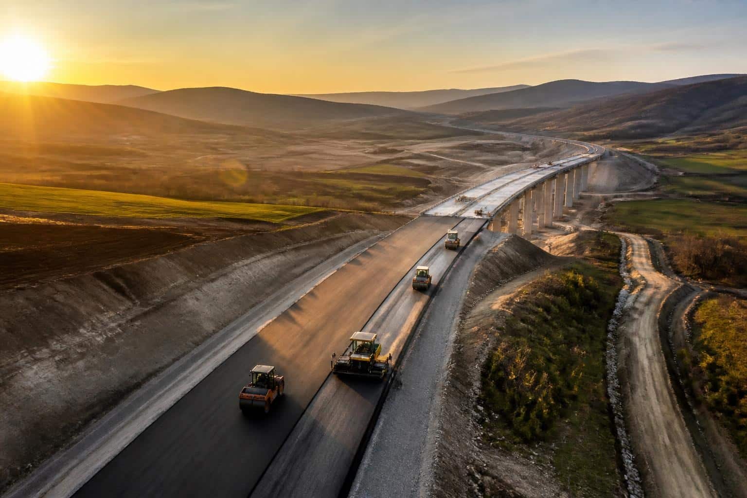 Autostrada A8: ce stadiu au lucrările și când este estimată deschiderea primilor kilometri