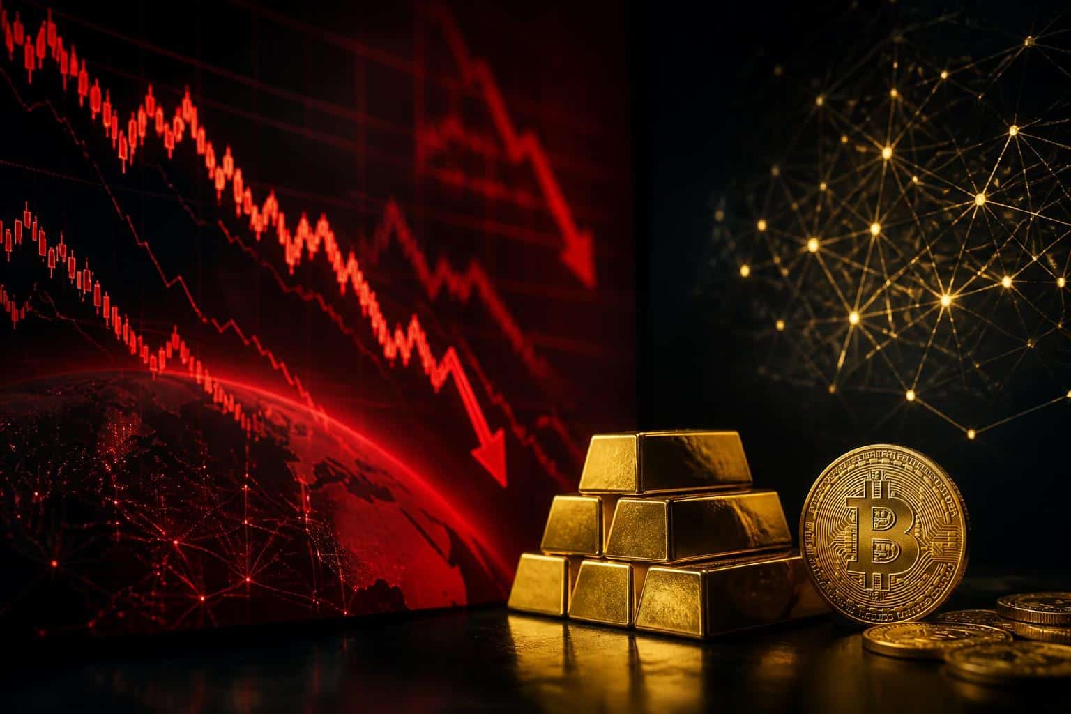 De ce scad simultan acțiunile tech, aurul și Bitcoin: cauze și limitele informațiilor disponibile